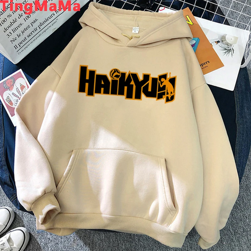 Горячие японские Аниме толстовки Haikyuu женские смешные картинки Karasuno Fly High уличная