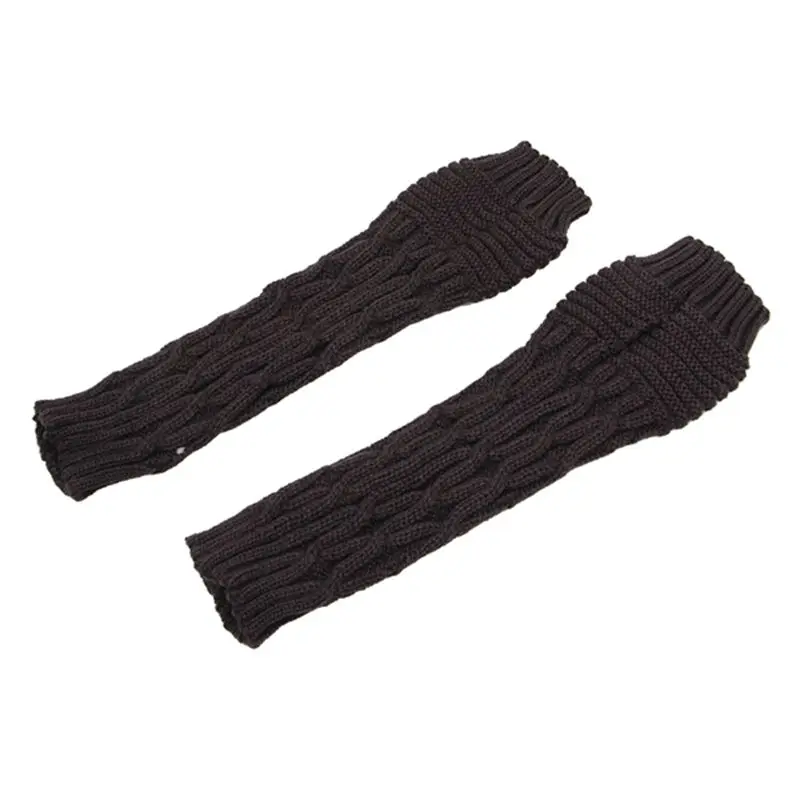 Перчатки плетеные трикотажные нарукавники руки более горячие перчатки без