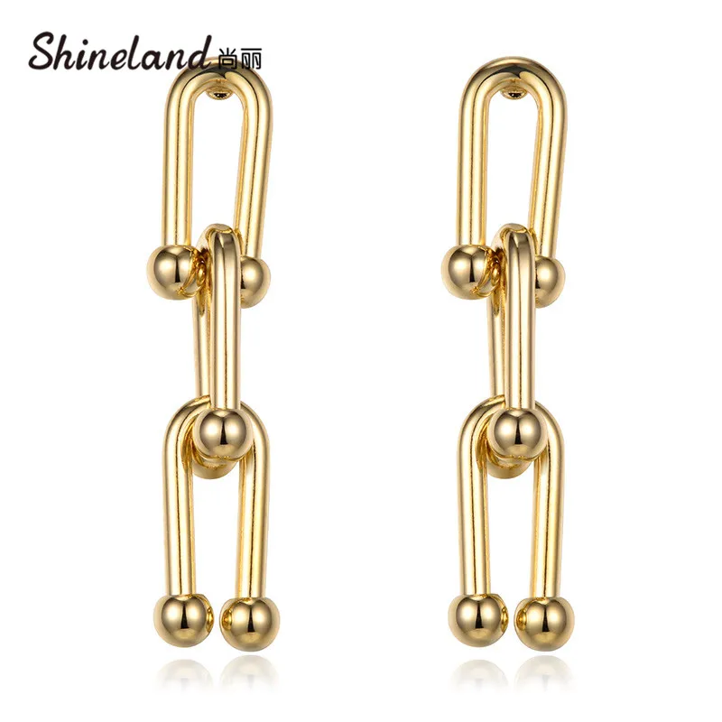 

Shineland Irregular Special Vintage Punk Metal Drop Earrings Trendy Bijoux 2021 Fashion Statement Unique Jewelry Gift Cheap