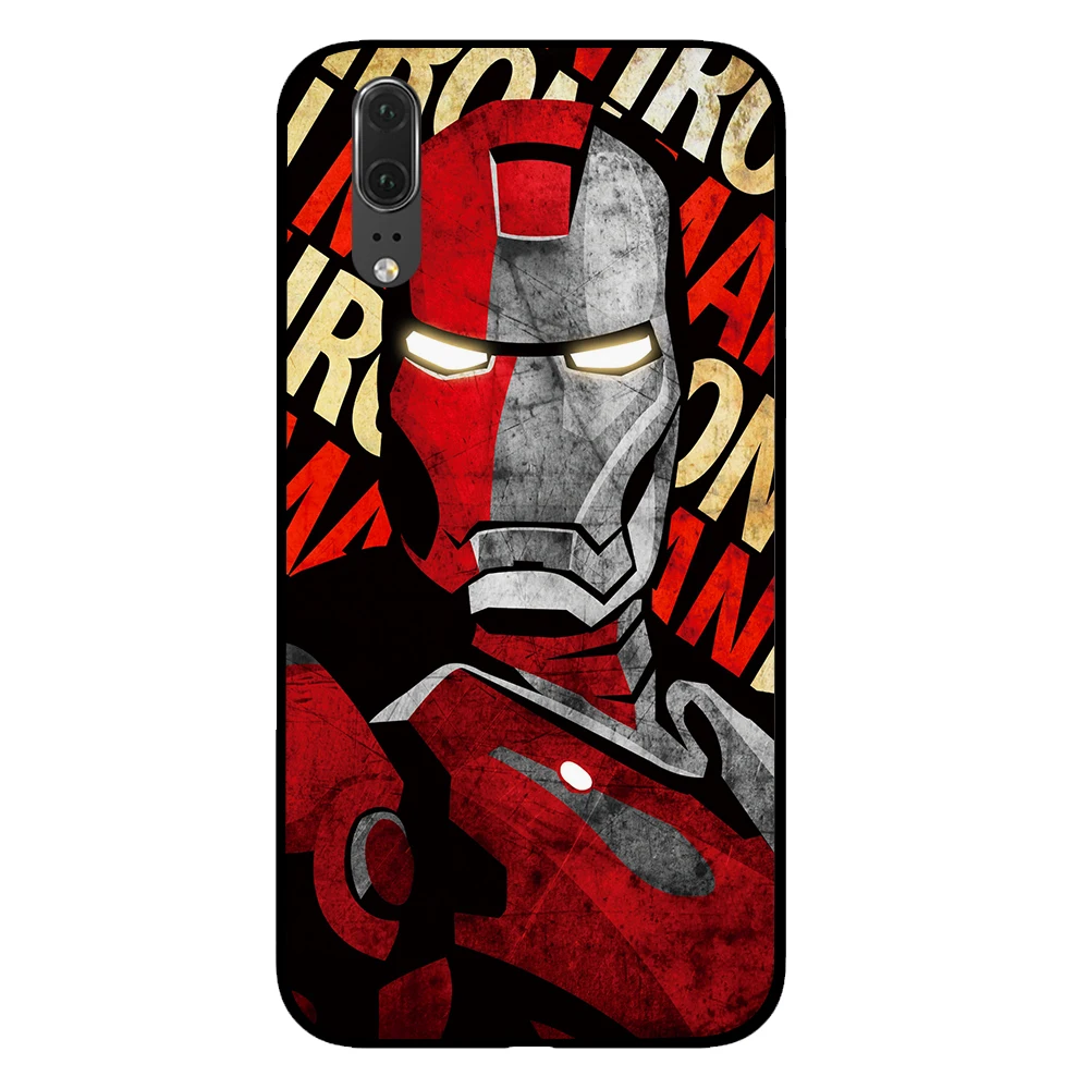 2 Ironman и Hulk Marvel Comic черный чехол для телефона huawei P30 P20 mate 10 20 Pro Lite Nova 3 4 3i чехол - Цвет: 2