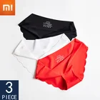 Трусы женские бесшовные однотонные, мягкие пикантное нижнее белье Xiaomi, M-XXL, 3 шт.