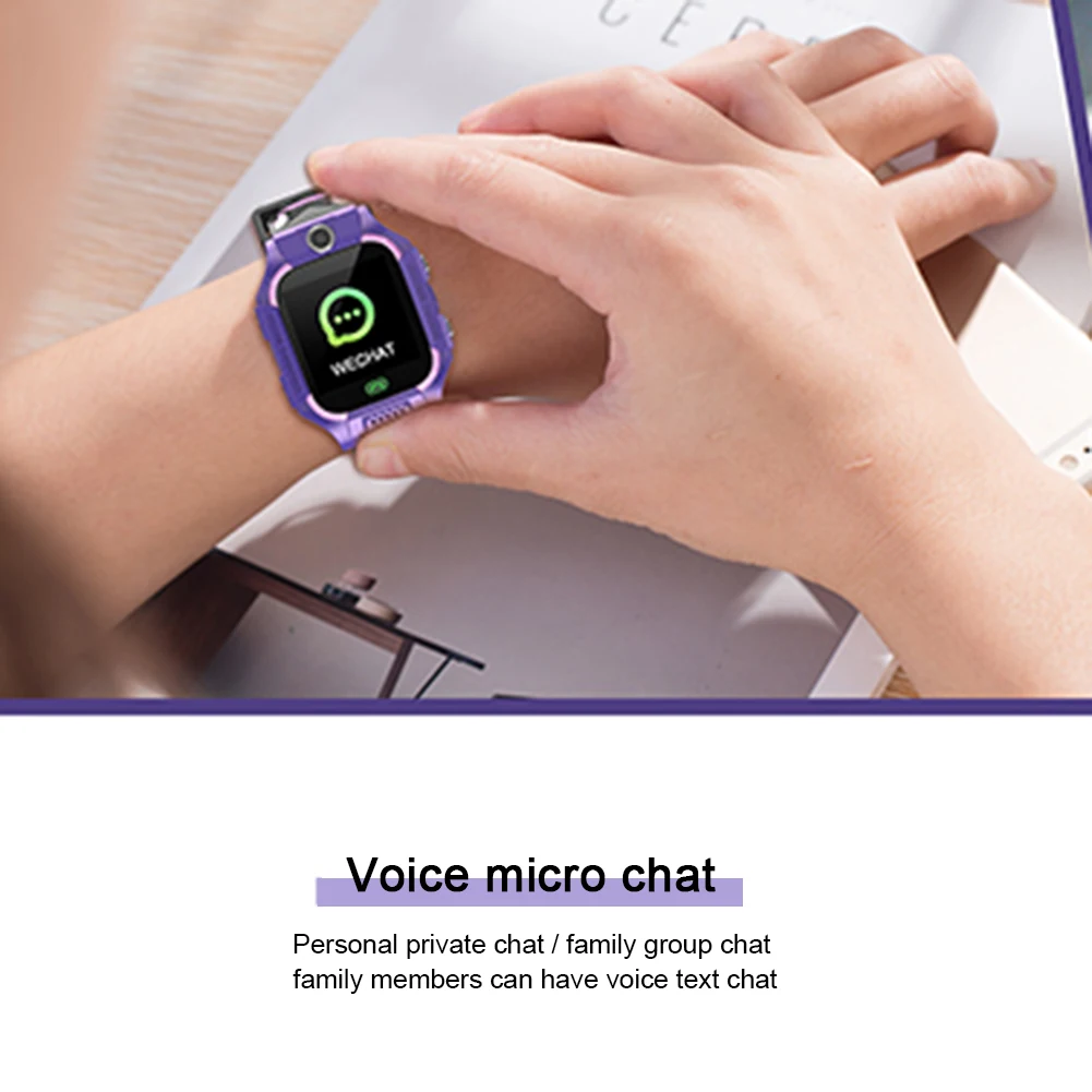 Детские умные часы камера освещение сенсорный экран SOS Вызов LBS отслеживание