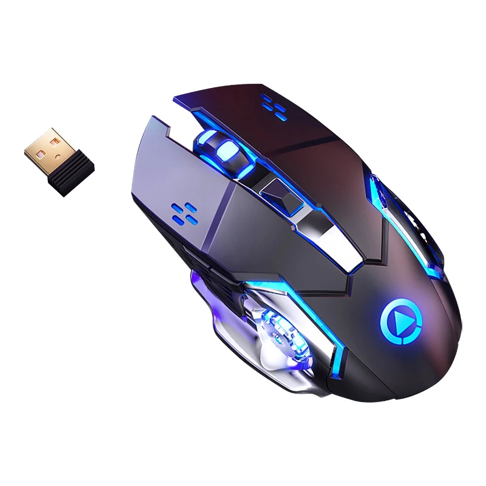 

Silent Gaming Wireless Mouse 2.4GHz 1600 DPI Rechargeable Wireless Mice USB Optical Game Backlight Mouse For PC Laptop