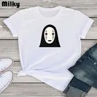 Забавная футболка Тоторо, женские топы, футболки, рубашка, футболка с рисунком из мультфильма спирированные животные для студии, женская футболка с рисунком из японского аниме в стиле Харадзюку