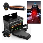 Светодиодный задний фонарь для велосипеда, лазерный поворотник, беспроводной, с дистанционным управлением, зарядка через USB, предупреждающий сигнал для горного велосипеда, задний фонарь