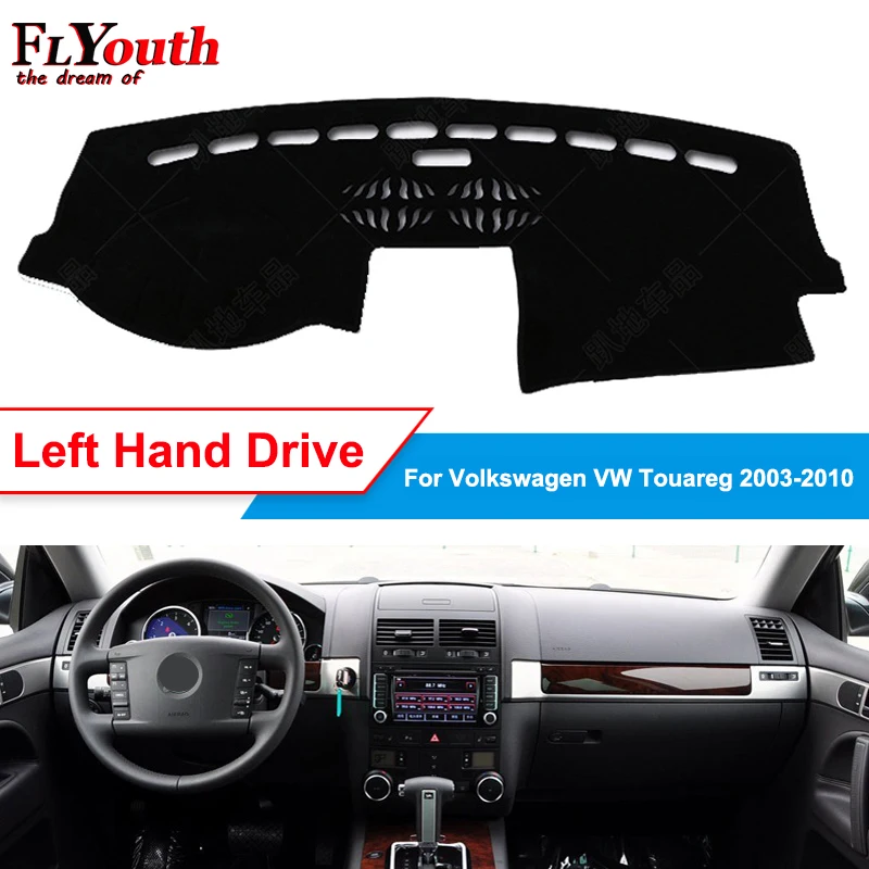 Для Volkswagen Touareg 2003 2004 2005 2006 2007 2008 2009 2010 крышка приборной панели автомобиля тире коврик ковер анти-УФ нескользящий 1 шт