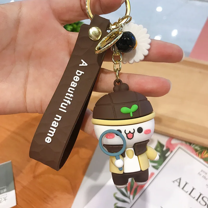 

2020 Hot Sale Creative Cartoon lovely Ball key chain Girl Bag Car Pendant Accessories Keyring Key Holder Best Gift Wholesale