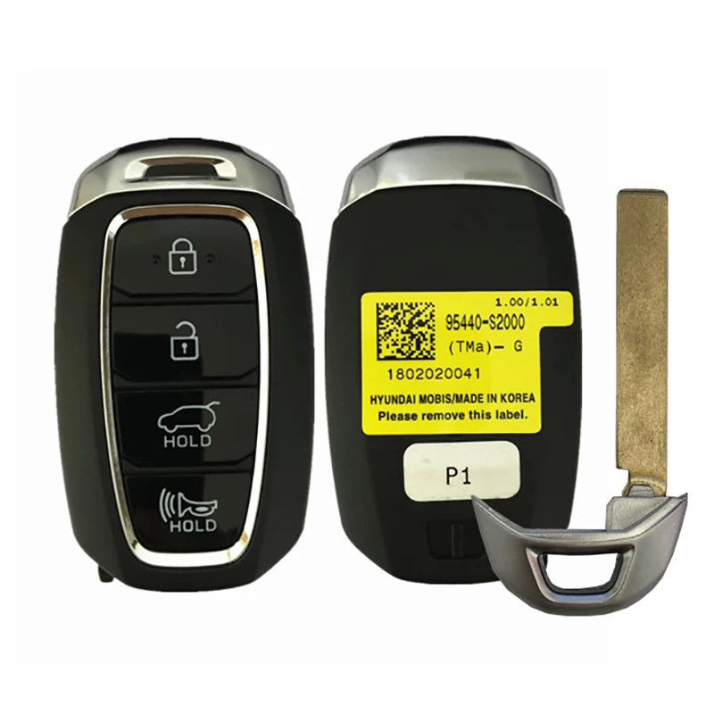 

CN020125 Aftermarket 4 Button Smart Key For Hyundai Santa Fe Remote 47 Chip 433Mhz TQ8-FOB-4F19 95440-S2000