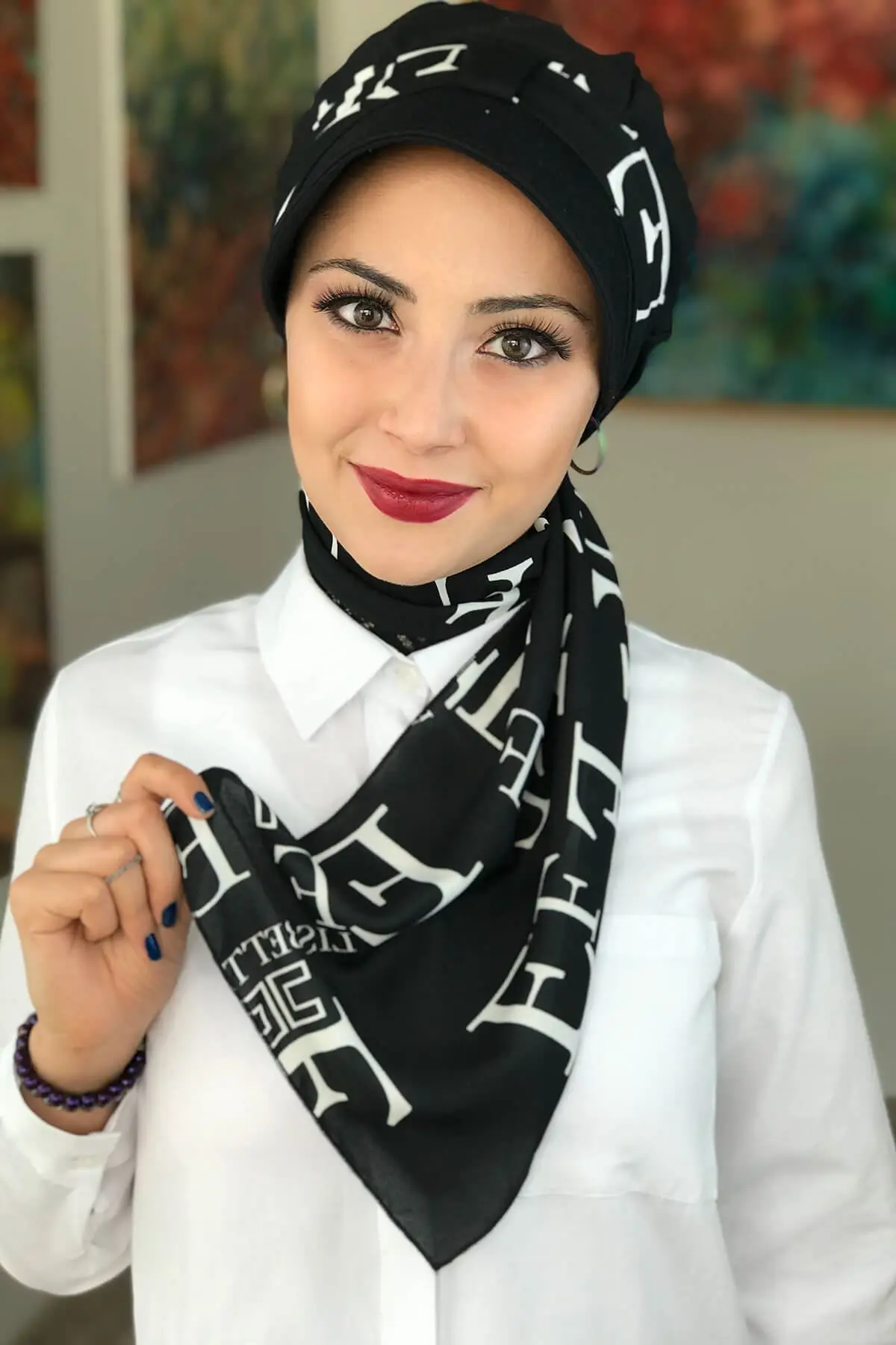 

New Fashion 2021 Islamic Turban Women's Seasonal 1headscarf Bonnet One-piece Foulard Black Tek Biritli Scarf Hat Bone