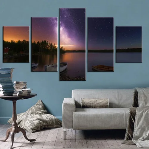 Холщовые картины плакаты Снежная горная Норвегия Настенная картина с ландшафтом