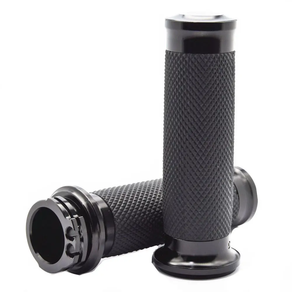 Универсальные Грипсы для руля 1 дюйм 25 мм черные Мотоциклов Harley Honda Suzuki Yamaha Kawasaki Atv