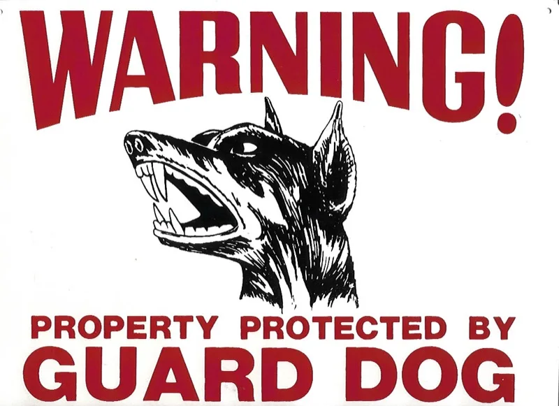 Be Ware of Dog Don't Enter Vintage плакат в стиле ретро из крафт-бумаги декоративная настенная