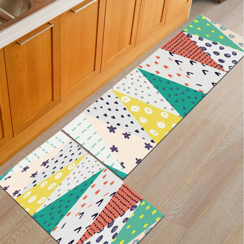 Недорогой нескользящий коврик для кухни коридора напольный входная дверь ковер
