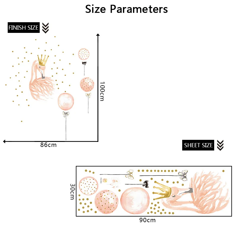 Детские наклейки на стену для детей в детскую комнату акварель воздушный шар