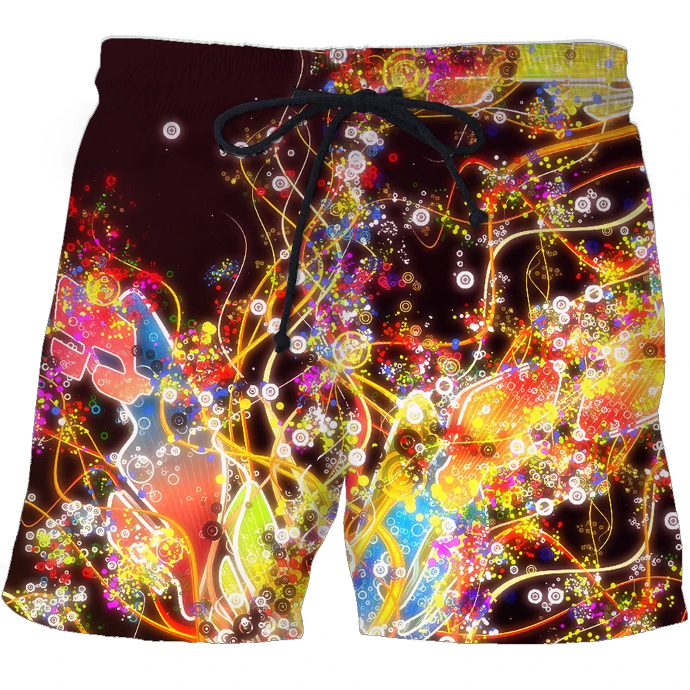 

New 2021 Summer Beach Shorts Men's 3D Digital Printing Vertigo Shorts Fashion Casual Fitness Sports Pants S-6XL