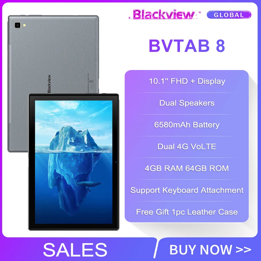 Blackview Tab 8 планшет с 10 1 дюймовым дисплеем ОЗУ 4 Гб ПЗУ 64 ГБ 13 МП 0 мАч Android 1|Смартфоны|