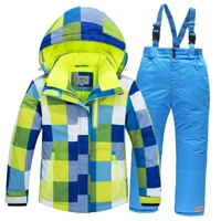 ski suit girl outdoor sports snowboard set boy waterproof childrens clothing warm windproof coat adult skiing suit jacket