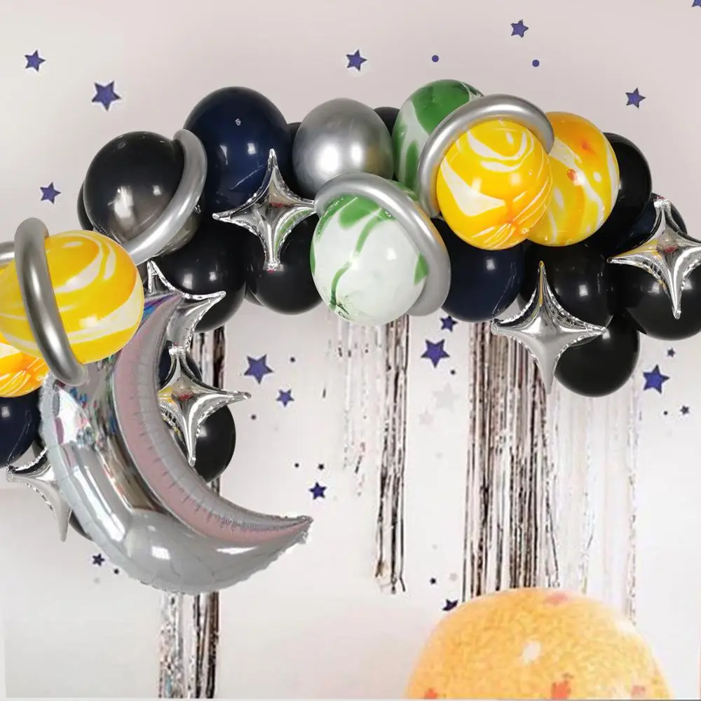 Набор украшений для воздушных шаров в космосе арочная гирлянда детских на день