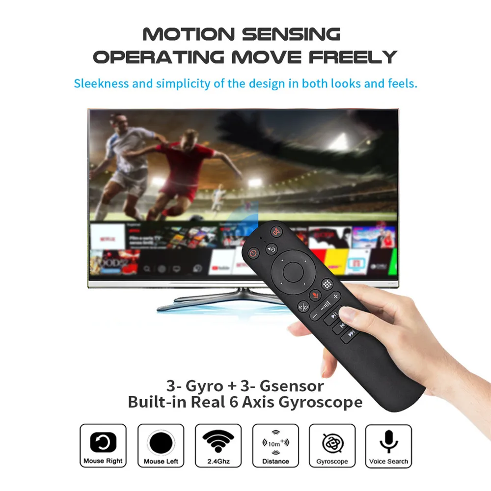 Пульт дистанционного управления G50S Google Voice аэромышь с гироскопом для Smart Android tv