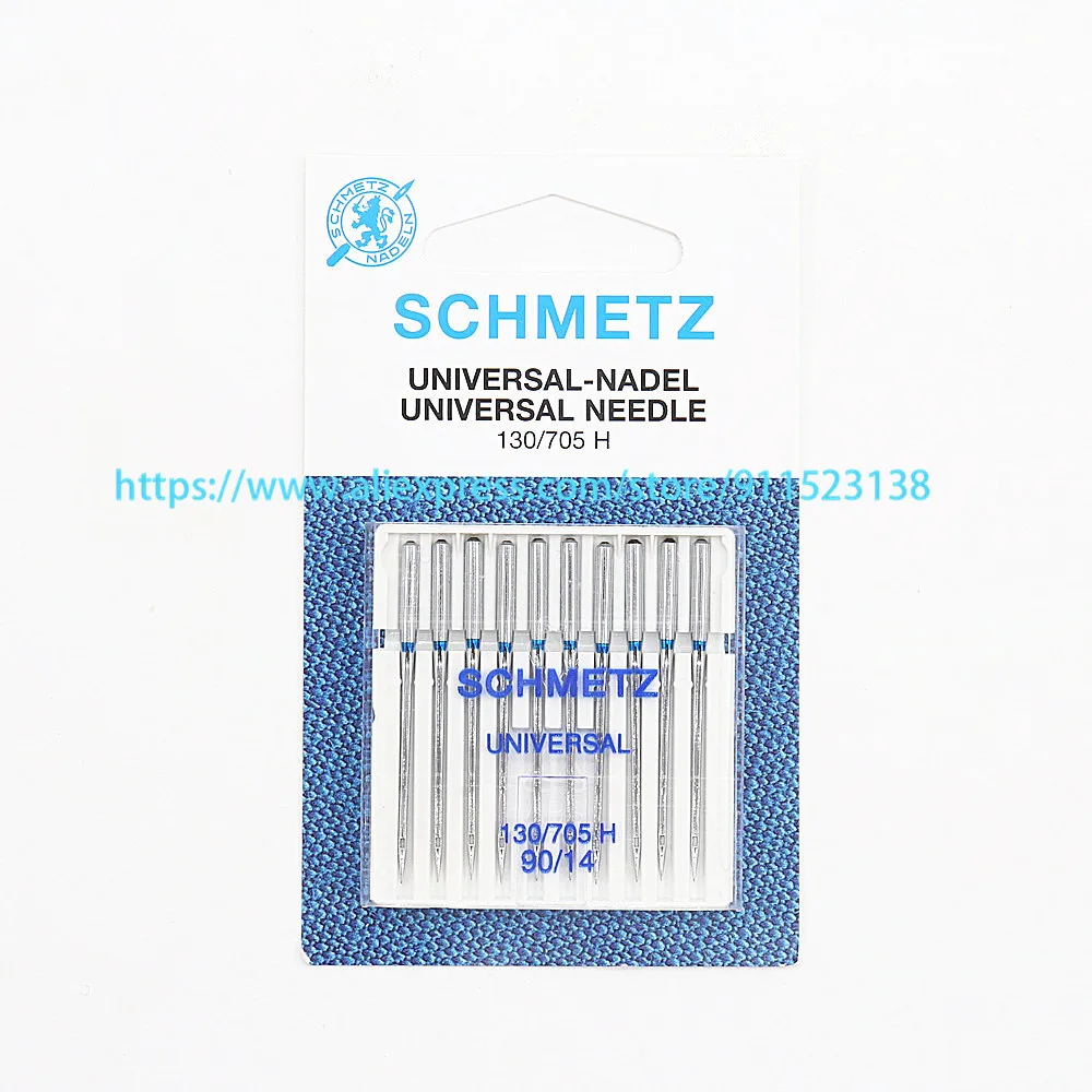 10 шт. Подлинная немецкая Schmetz Универсальная игла 130/705 H 90/14 для бытовой швейной