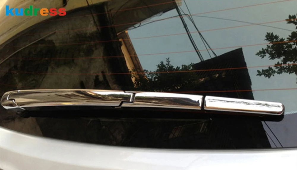 Для Hyundai Santa Fe 2013 2014 2015 ABS хромированный задняя крышка стекла отделка хвост щётки