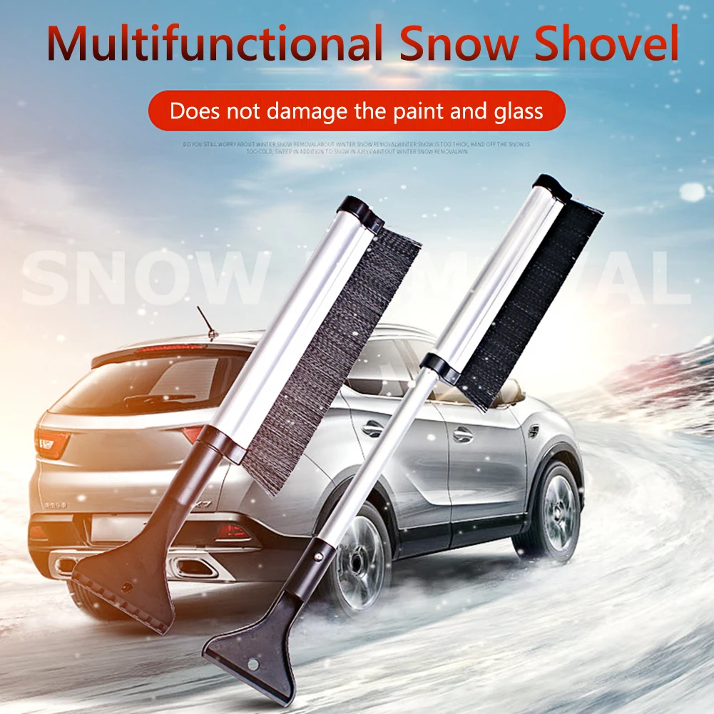 

Telescopic Snow Brush with Ice Scraper Car Truck SUV Windshield Window Snow Ice Frost Removal Tool Winter Auto Tools