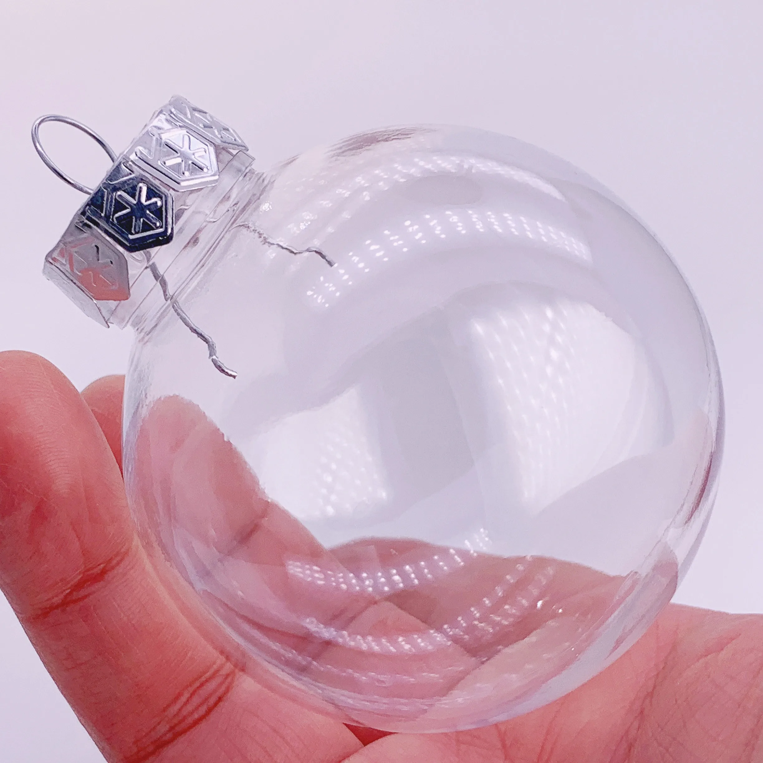 Акция 20 штук x DIY покраска/ударопрочный Прозрачный Рождественский украшение 70 мм