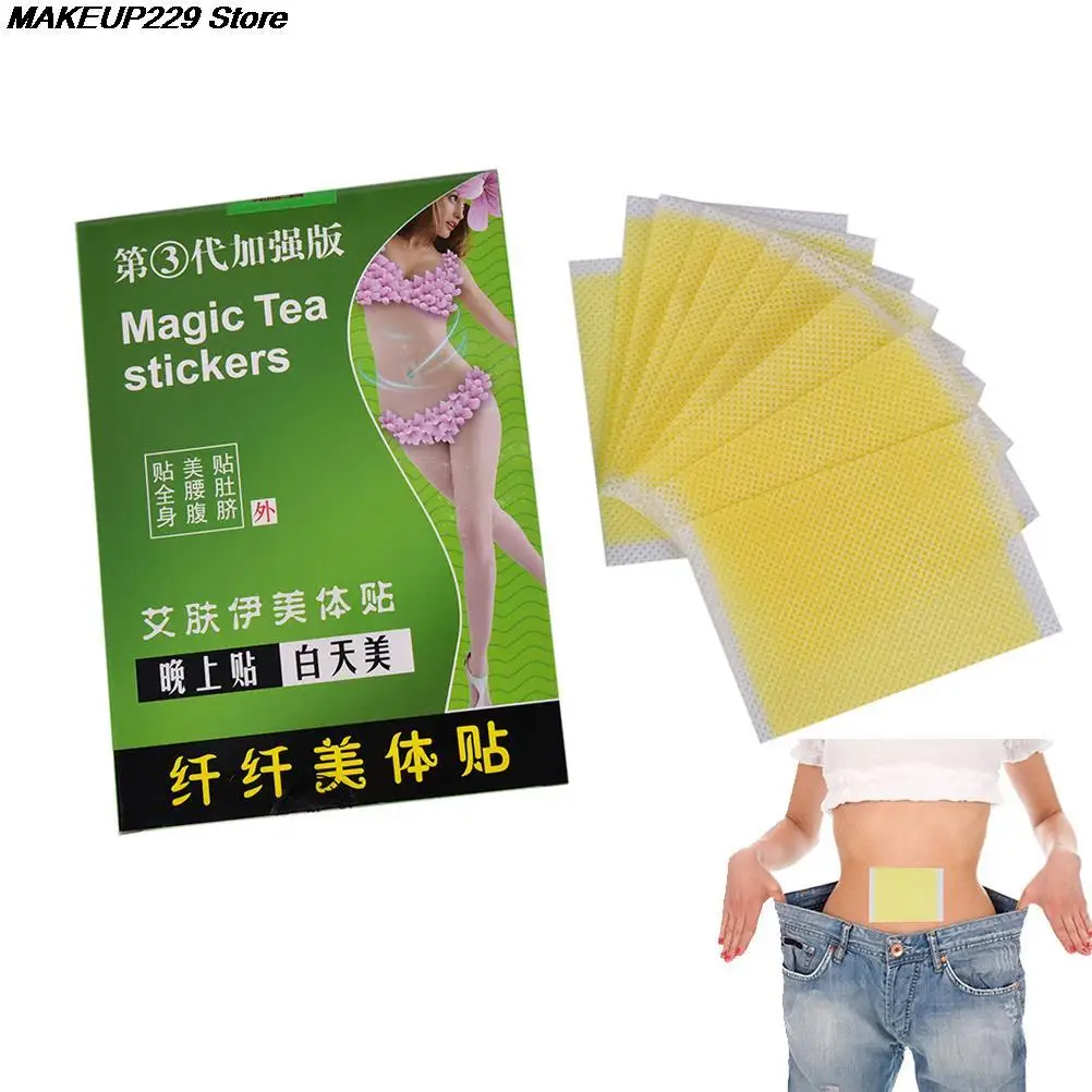 10 шт. волшебный пластырь для похудения потеря веса пупок паста здоровья быстрая