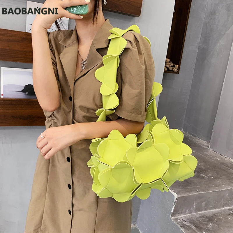 Sweet Fashion Petal Shoulder Bag Women New Designer Small Handbags and Purses Female Underarm Bag