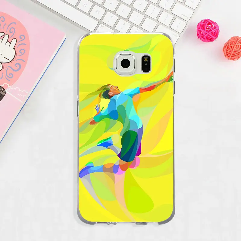 Я люблю волейбол спортивные мягкий ТПУ чехол для телефона samsung Galaxy Note 3 4 5 8 S3 S4 S5