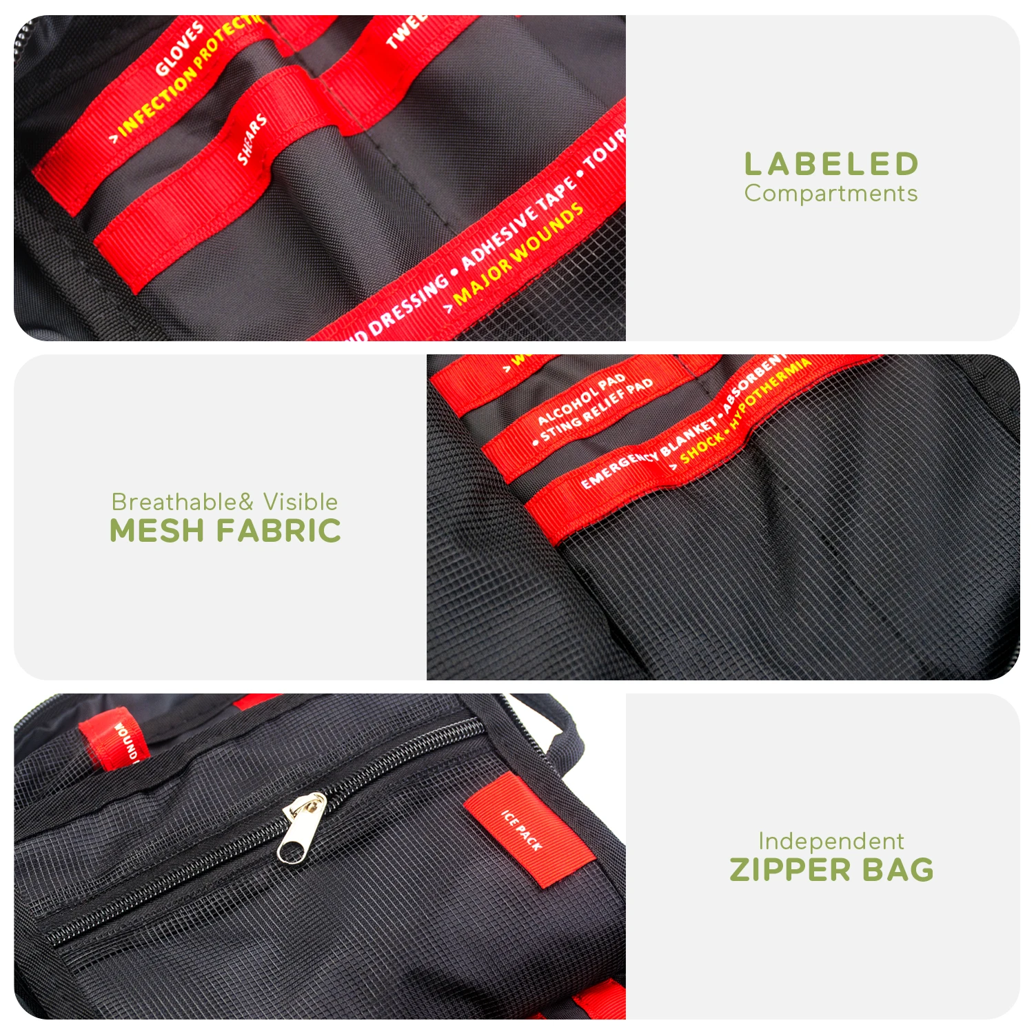 BearHoHo Medical Supplies Storage Bag Portable Molle Pet First Aid Kit Dog Survival Military Emergency Rescue | Безопасность и