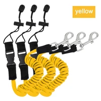 3pcs rowing boat elastic paddle leash kayak accessories kayak canoe safety fishing rod surfing coiled lanyard cord tie rope