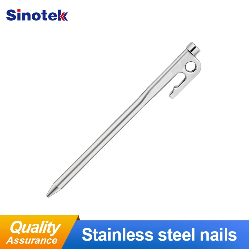 

4PCS Outdoor Camping High Strength Stainless Steel Tent Spike Canopy Fixed Tent Pegs Accessories Nail Stakes 20 26 30 35 40cm