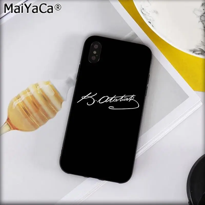A2 Чехол для телефона MaiYaCa с флагом Турции, Анталия, Мустафа, Кемаль, Ататюрк, ТПУ для iphone 11 pro 8 7 66S Plus X XS MAX 5s SE XR - Цвет: A2