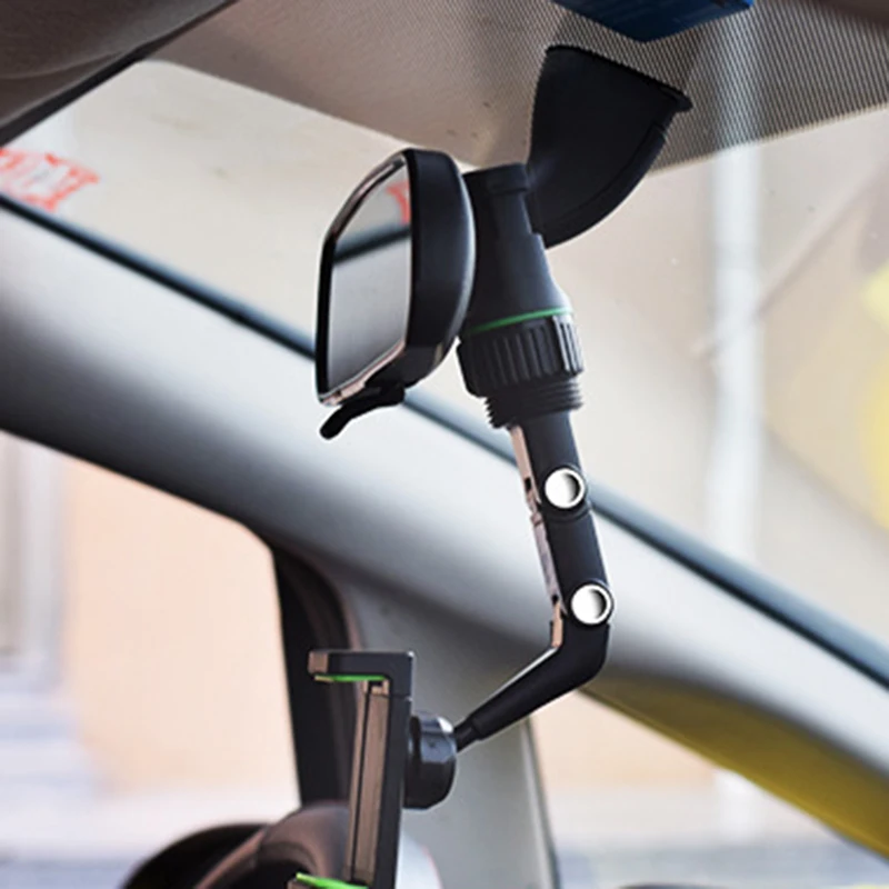 

Multifunctional Mobile Phone Holder Universal Rearview Mirror Mobile Phone Stand Easy Installation ALS88