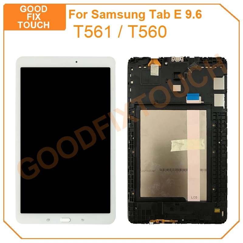 ЖК дисплей с дигитайзером на Samsung Galaxy Tab E 9 6 T560 T561 сенсорный экран дюйма рамкой для