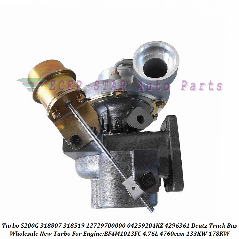 Турбо S200G 318807 318519 12729700000 04259204KZ 4296361 4259204KZ 04296361 для грузового автобуса Deutz BF4M1013FC 4.76L
