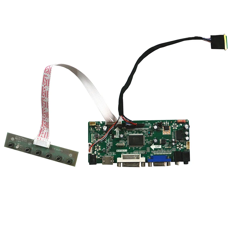 Free Shipping M.NT68676.2A VGA DVI HDMI LED LCD Controller Board Kit for LTN141AT06 1280x800 LED 14.1 inch TFT LCD raspberry pi