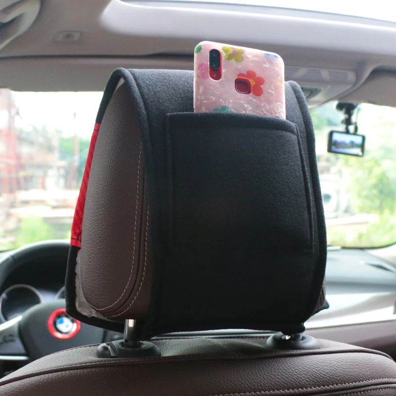 Чехол для подголовника автомобиля с карманом телефона Opel Astra H G J Insignia Mokka Zafira Corsa