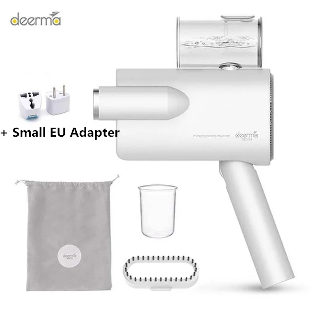 Add Small EU Adapter Xiaomi Deerma складной ручной отпариватель одежды паровой утюг бытовой портативный маленькая одежда стерилизация морщин - Цвет: Add Small EU Adapter
