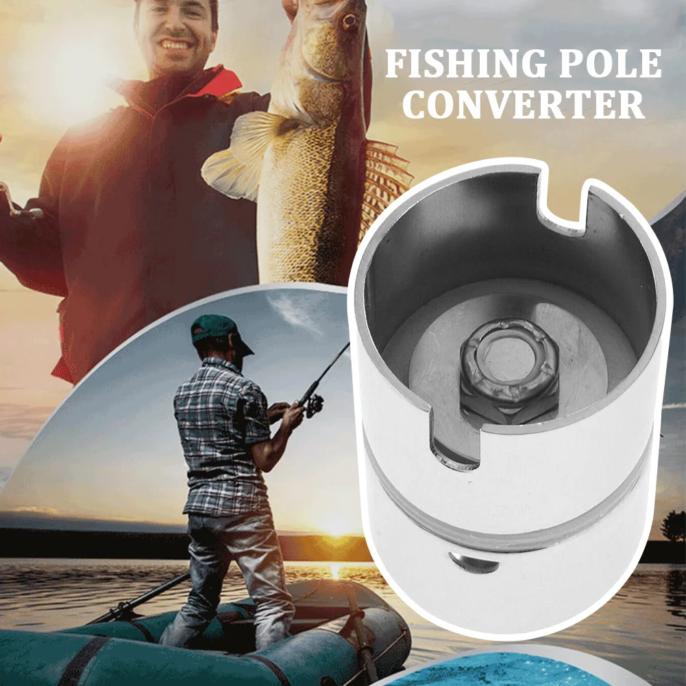 

Rod Holder Stainless Steel Fishing Pole Converter Adapter Gimbal Marine Hardware Easy Install Boat Accessory Swivel Extender