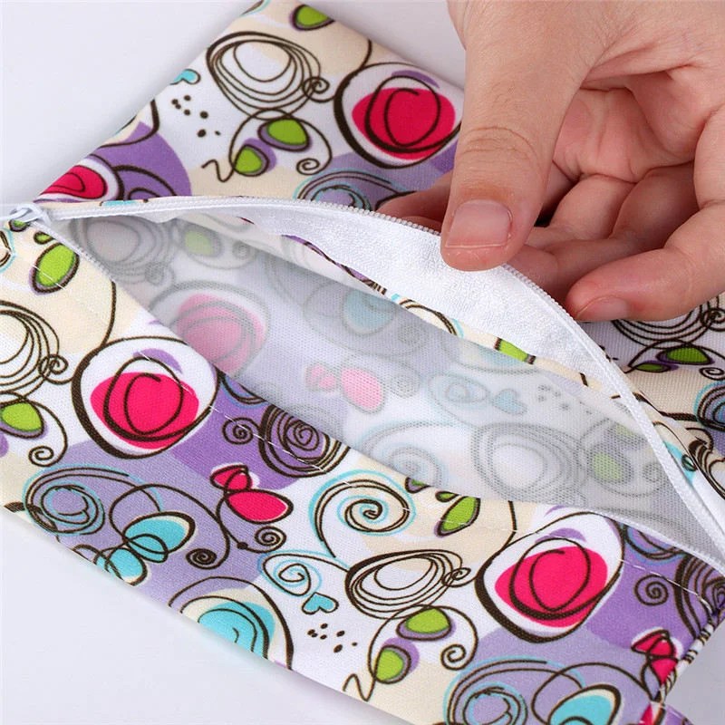 3 шт. Водонепроницаемый застежкой молнией мешок мокрой менструальные тетей