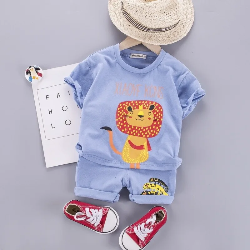 Комплект летней одежды для мальчиков и девочек одежда новорожденных топы