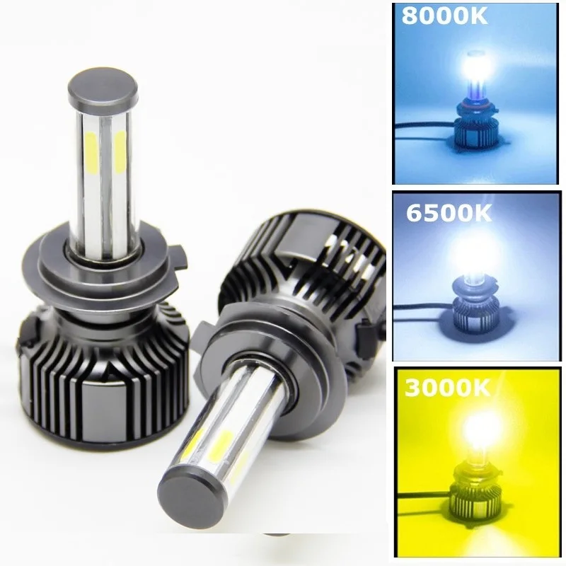 360 ° 60W светодиодный головной светильник: 6-стронние кубики COB 3000K 6500K 8000K светодиодный H4 H7 H11 9006 9005 туман светильник 9004 9007 H13 H7 светодиодный светильник 12v 360 ° 60W светодиодный головной светильник: 6-стронние кубики COB 3000K 6500K 8000K светодиодный H4 H7 H11 9006 9005 туман светильник 9004 9007 H13 H7 светодиодный светильник 12v