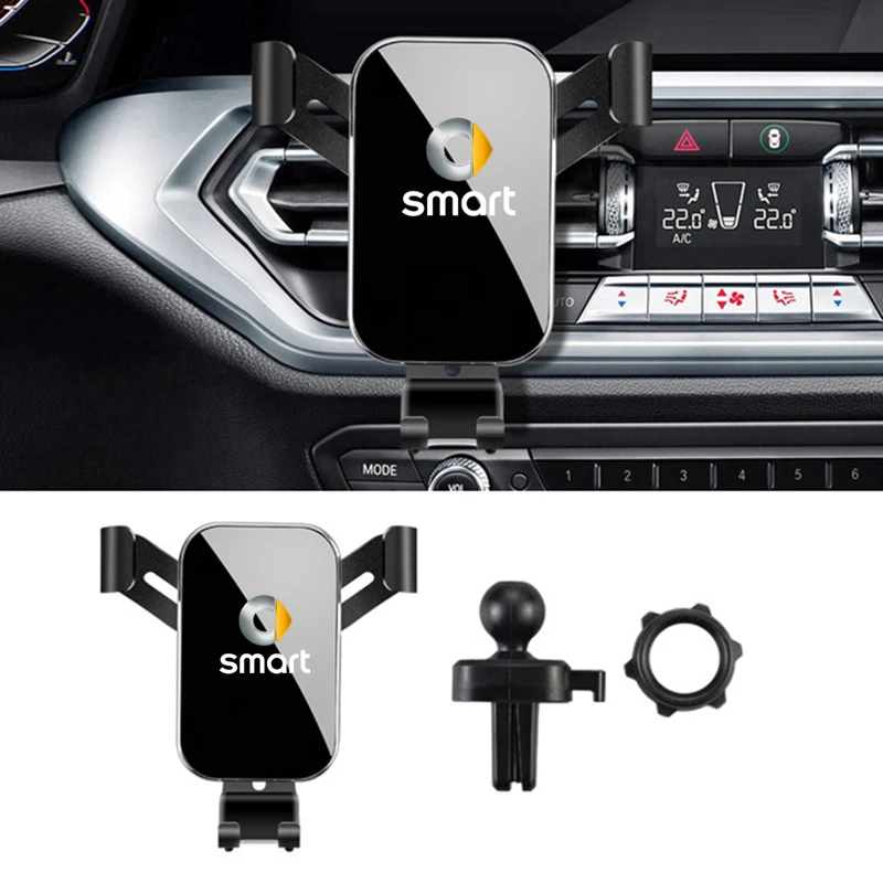 for iphone samsung huawei xiaomi gps navigation mobile phone holder bracket car mobile for smart fortwo forfour 453 451 450 free global shipping