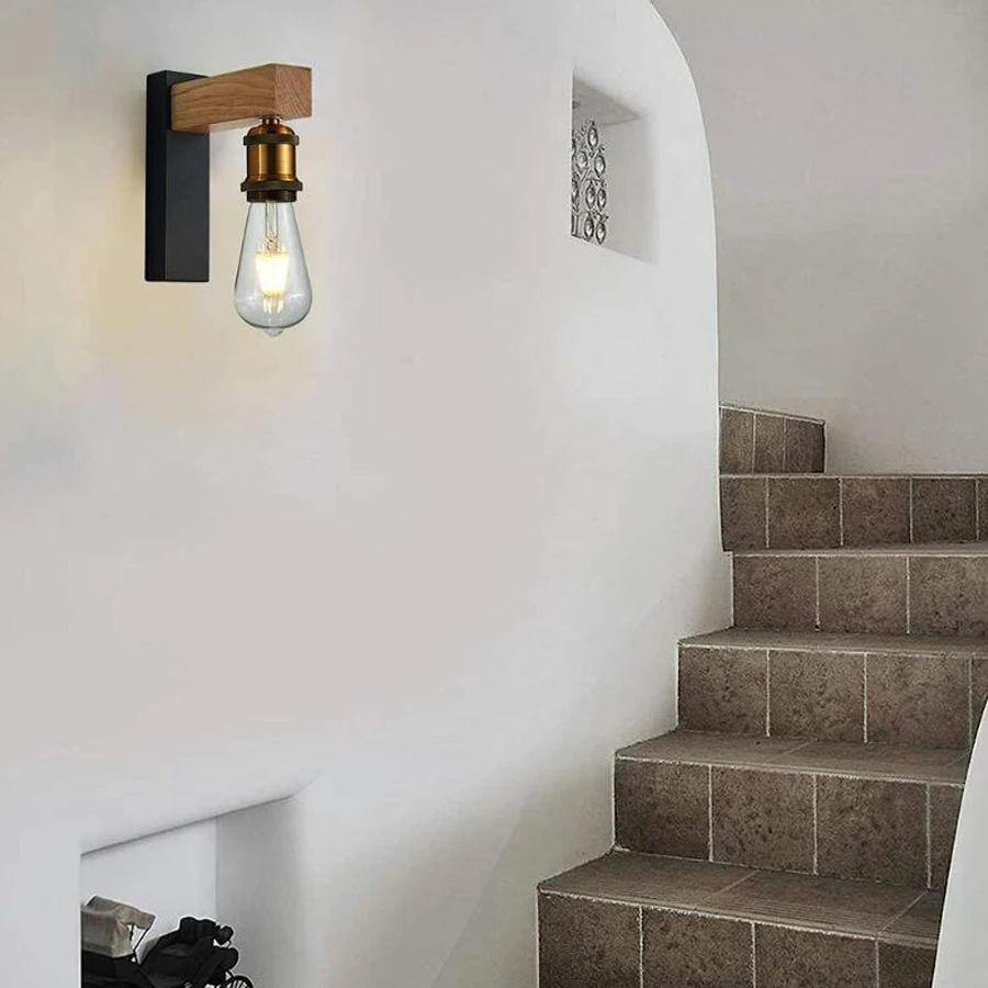

Industrial Metal Sconce Wall Lamp Black Indoor Wall Light Fixture Wall Lamps for Living Room Decoration Vintage Applique Murale