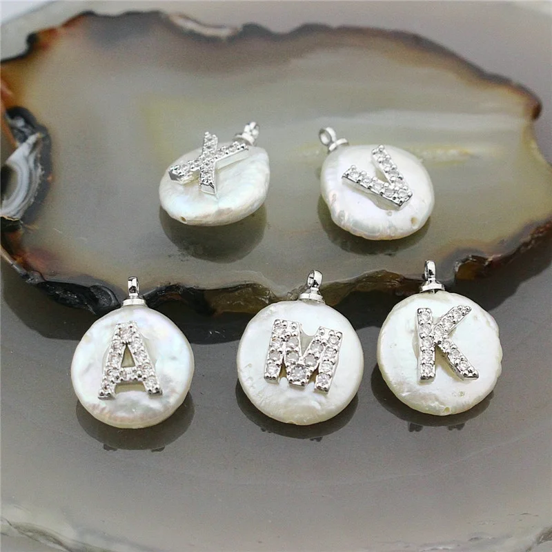 Подвеска из пресноводного жемчуга 10-20 мм 20 шт./лот красочный кубический циркон 26