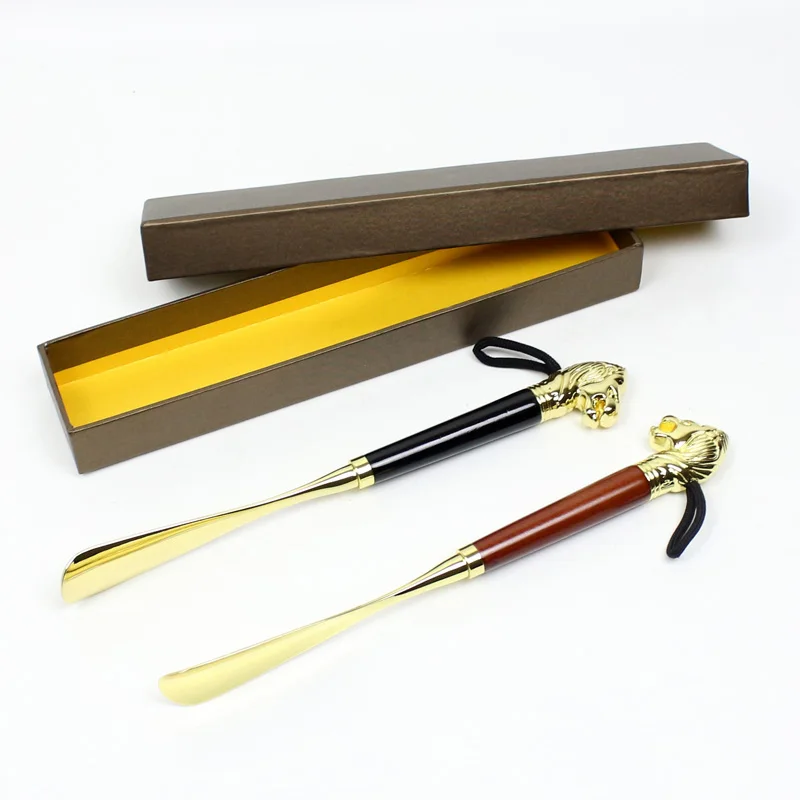 31 см роскошные обувные рожки для платьев золотой цвет нержавеющая сталь металл