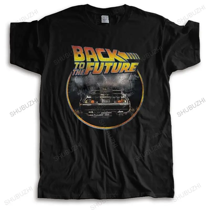 

Retro Grunge Back To The Future T Shirt Men Pure Cotton Tee 80s Sci-fi Adventure Film Tshirt Short-Sleeve Graphic T-shirt Zar