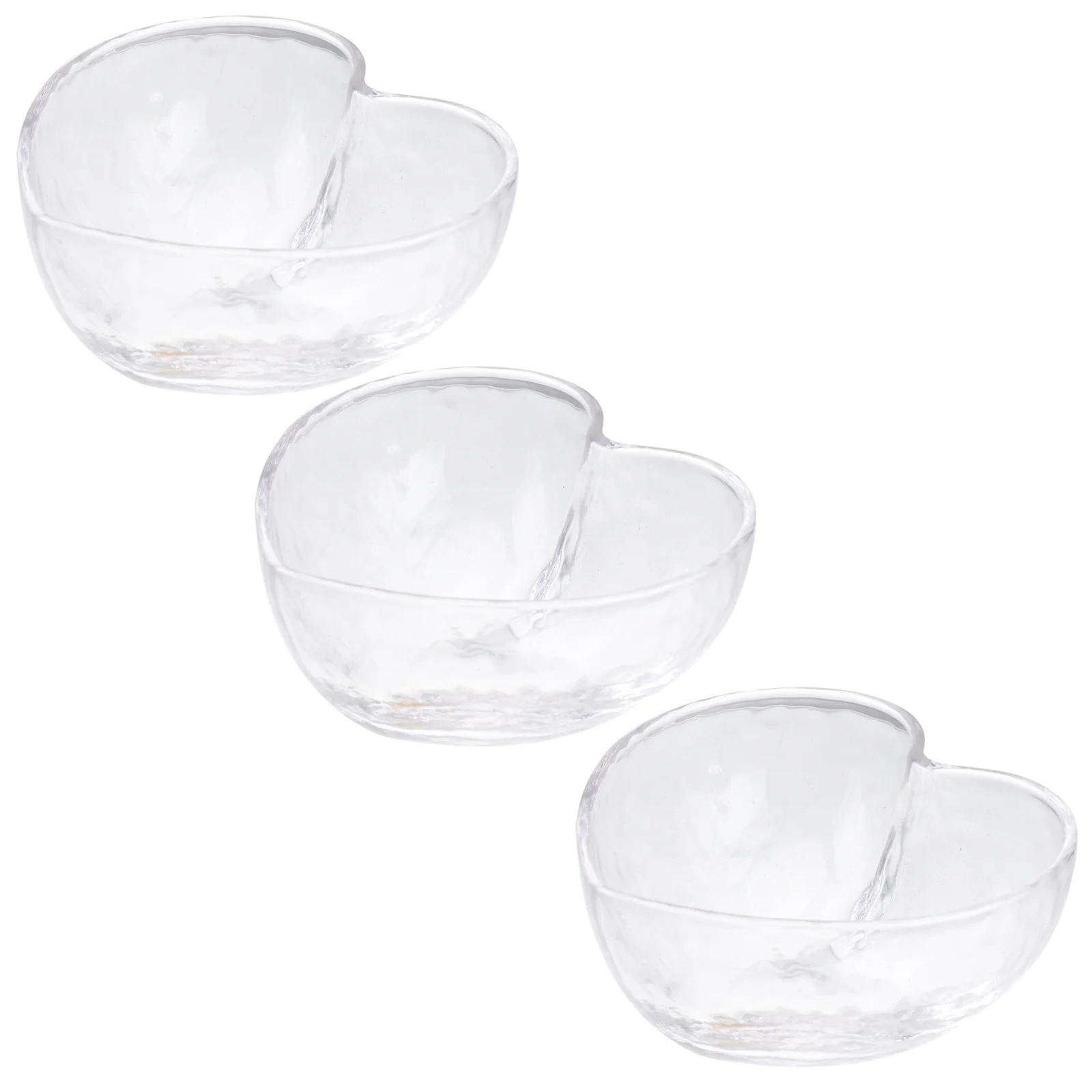 

3pcs Glass Bowls Dessert Bowls Exquisite Salad Serving Bowls (Transparent)